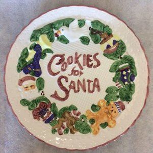Cookies for Santa Plate